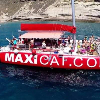 Excursión a Los Acantilados de Los Gigantes y Bahía de Masca - Voyage en catamaran autour de Tenerife avec Maxicat pour visiter Los Gigantes